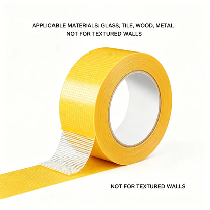 Heavy-Duty Double Sided Tape, Strong Adhesive, Waterproof & Removable, No Residue