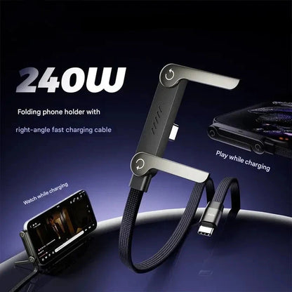 Invisible Holder Charger Cable with Stand-240w super fast charging