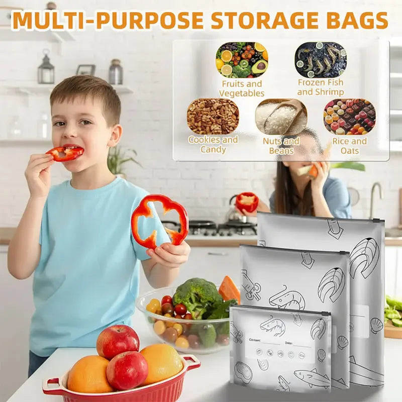 New reusable upgraded thickened upright aluminum foil sealing storage bags
