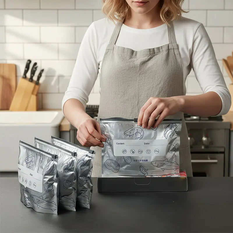 New reusable upgraded thickened upright aluminum foil sealing storage bags