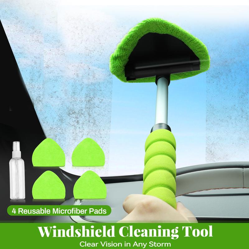 Car Windshield Cleaning Tool Set – Uitschuifbaar & 180° Draaibaar