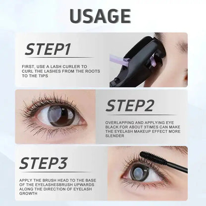 Metal Wand Tubing Mascara Long-wearing tubing formula for stunning length & With built-in brush