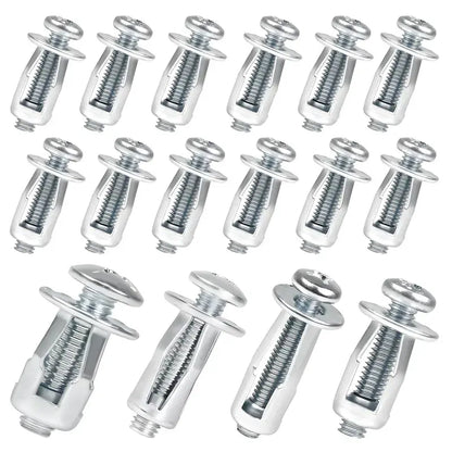 30/90PCS Rivet Locking Nuts Set – M4/M5/M6 Carbon Steel Threaded Inserts
