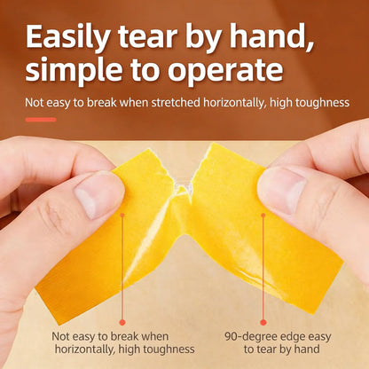 Heavy-Duty Double Sided Tape, Strong Adhesive, Waterproof & Removable, No Residue