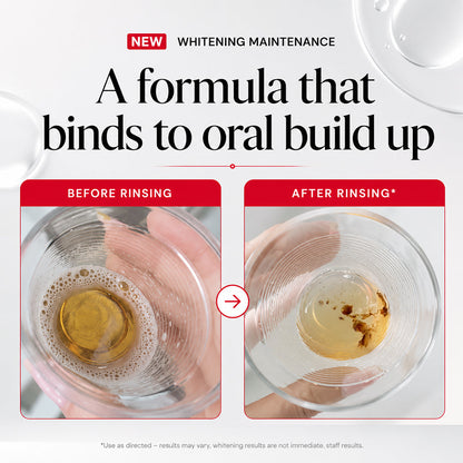 Stain Whitening Mouthwash – Lift Visible Buildup, Freshen Breath & Maintain White Teeth