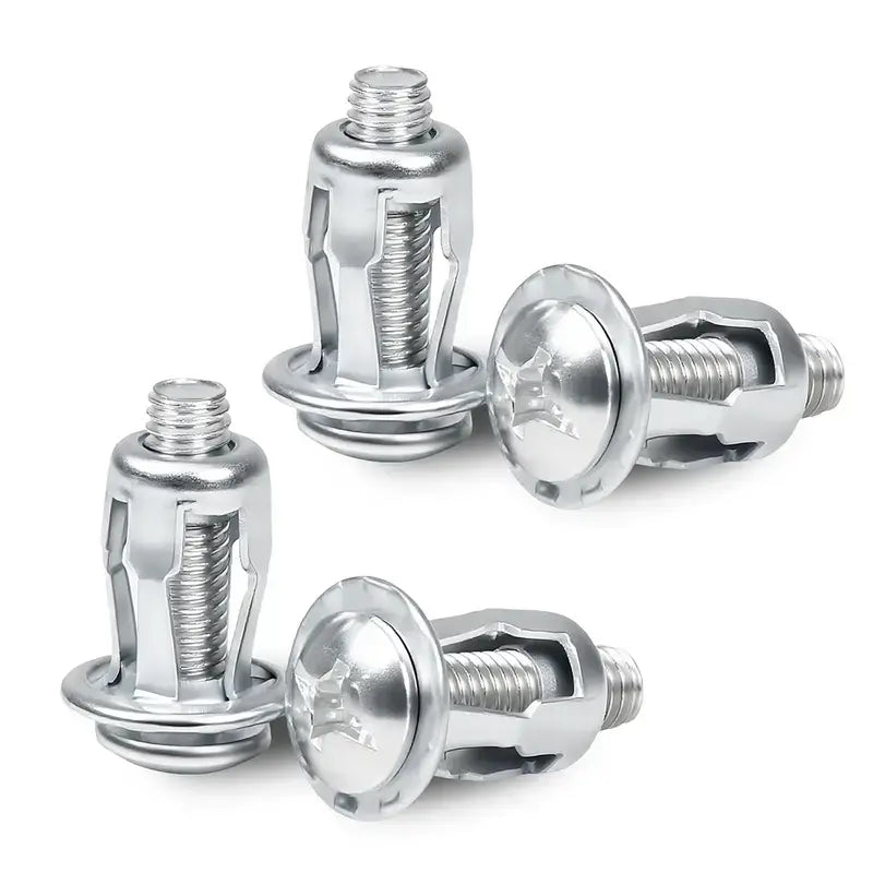 30/90PCS Rivet Locking Nuts Set – M4/M5/M6 Carbon Steel Threaded Inserts