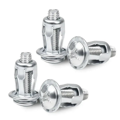 30/90PCS Rivet Locking Nuts Set – M4/M5/M6 Carbon Steel Threaded Inserts