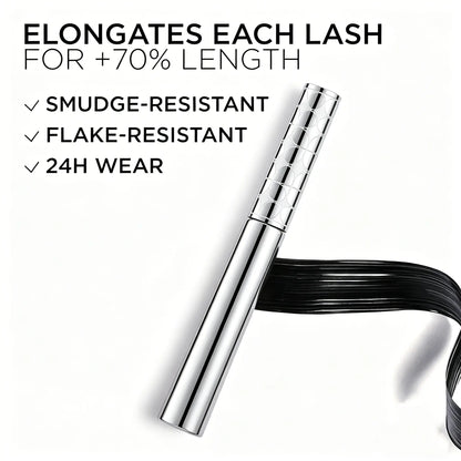 Metal Wand Tubing Mascara Long-wearing tubing formula for stunning length & With built-in brush