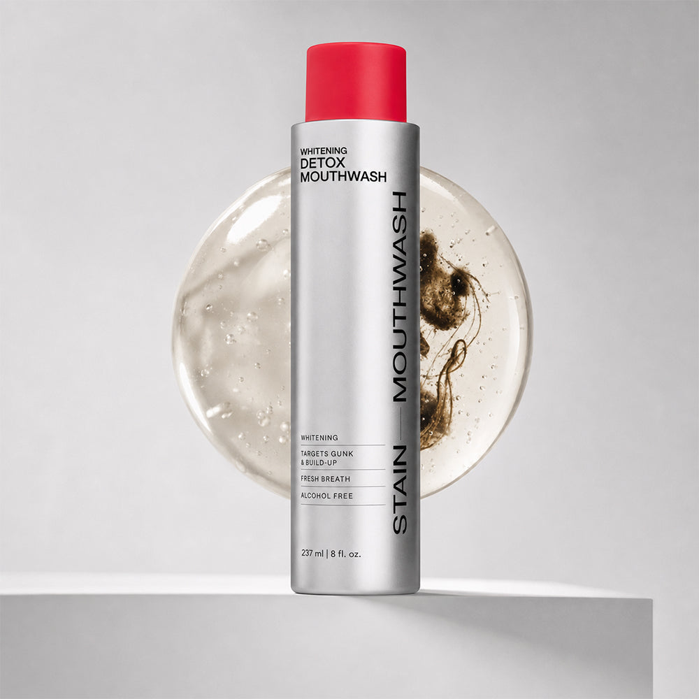 Stain Whitening Mouthwash – Lift Visible Buildup, Freshen Breath & Maintain White Teeth
