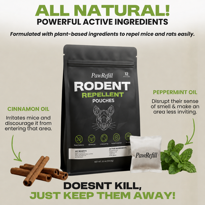 PawRefill® Natural Rodent Repellent Pouches