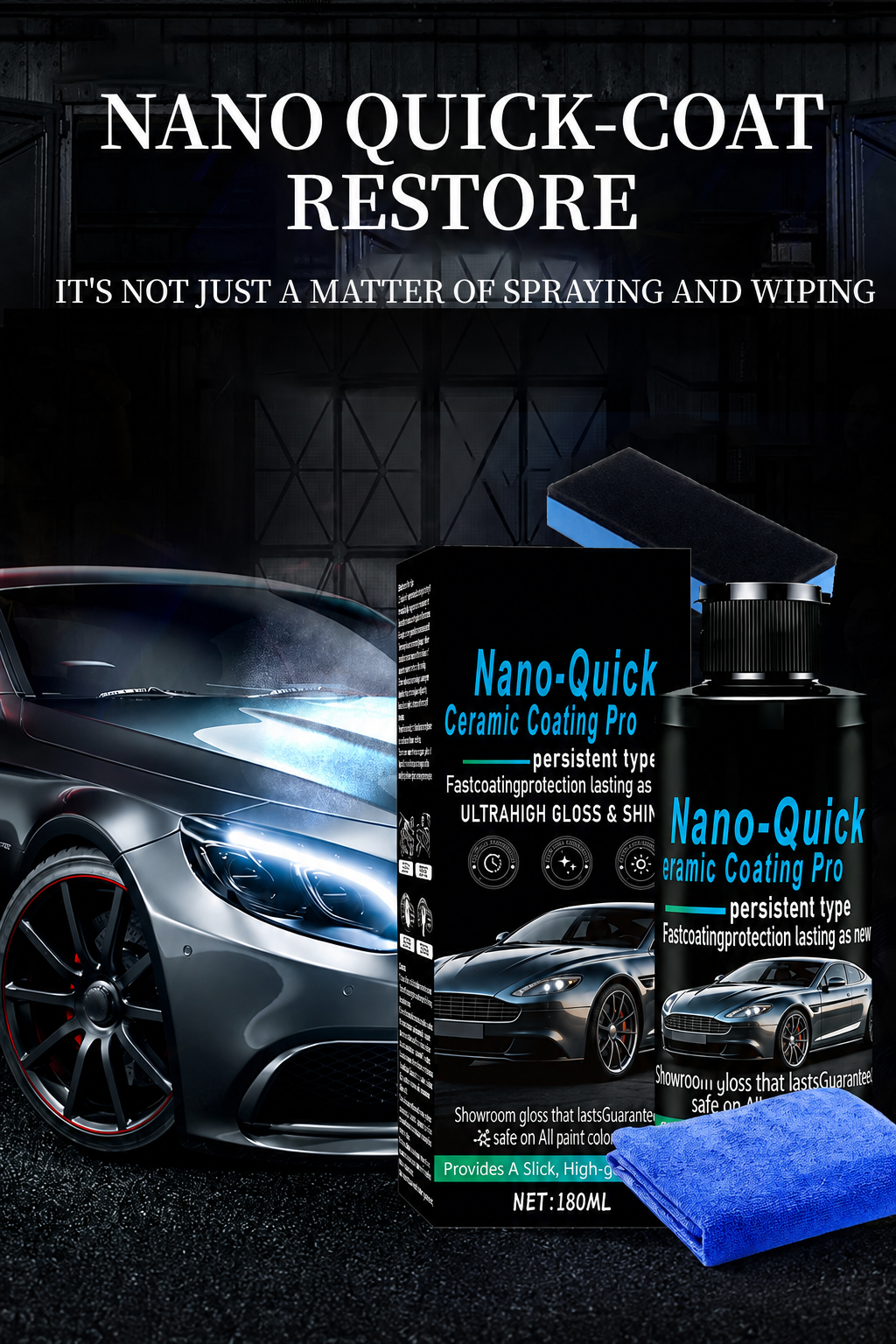 Nano Ceramic Coating PRO MAX – Water-Resistant Car Paint Protection & High-Gloss Finish