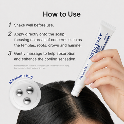 Scalp Strengthening Roll-On Serum – Deoxyribose, Rosemary, EGF & Caffeine for Fuller-Looking Hair