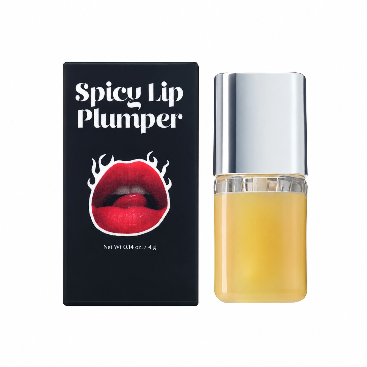 Spicy Lip Plumper — Fuller-Looking Lip Plumper Gloss, Non-Sticky, High-Shine Finish