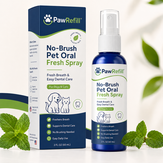 No-Brush Pet Oral Fresh Spray - Fresh Breath & Easy Dental Care