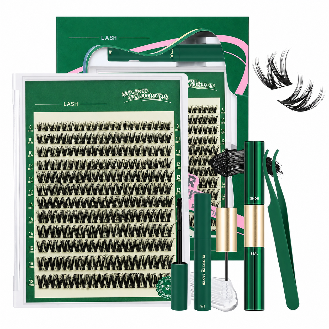 DIY Lash Extension Kit- Boost Volume Instantly, Create Salon-Style Lashes at Home!