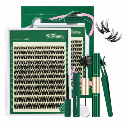DIY Lash Extension Kit- Boost Volume Instantly, Create Salon-Style Lashes at Home!