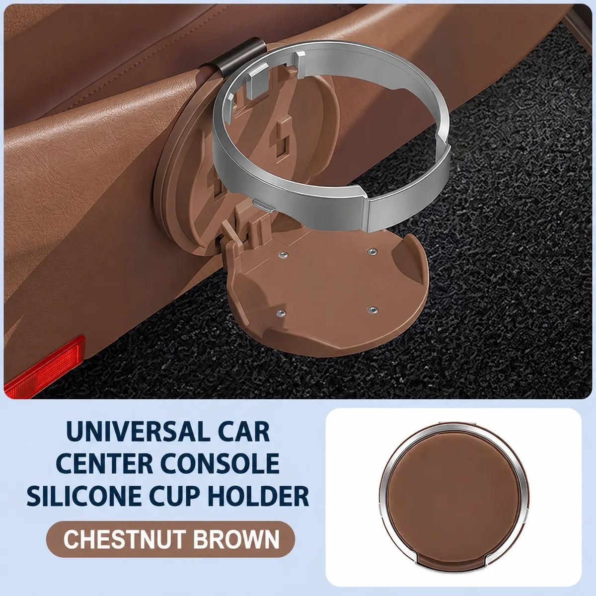 Foldable Car Cup Holder with Hook – Space-Saving Drink & Interior Organizer