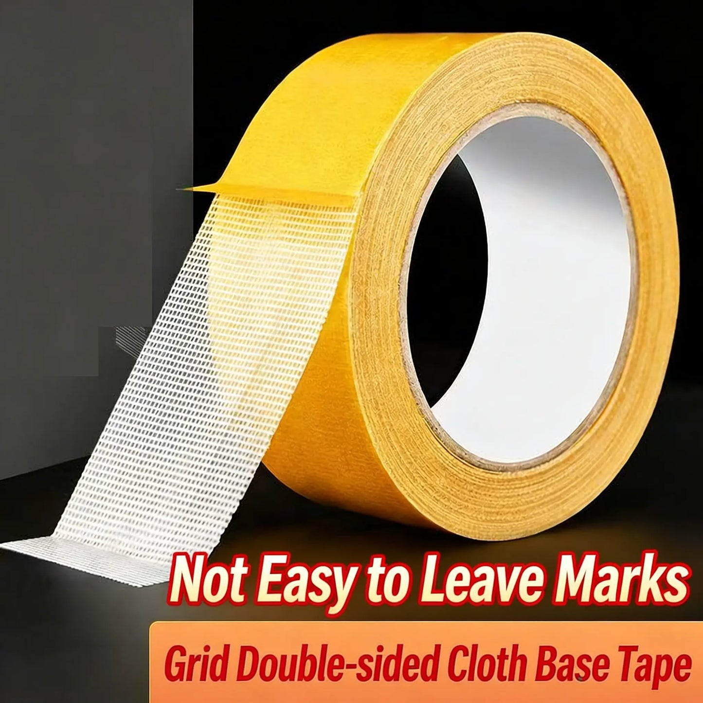 Heavy-Duty Double Sided Tape, Strong Adhesive, Waterproof & Removable, No Residue