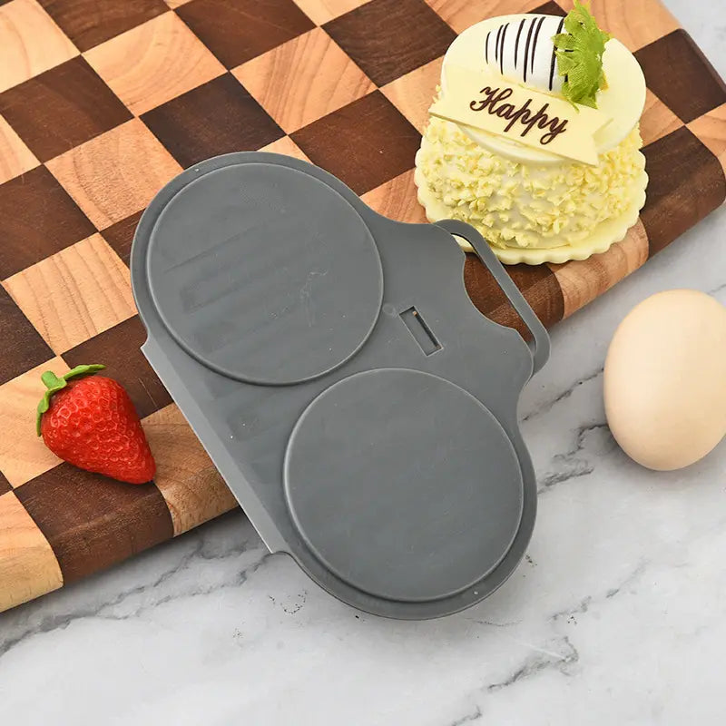 Grey Egg Poacher, Easy-Clean Microwave Egg Boiler Poacher, 2 Cavity Nonstick Poached Egg Maker With Lid