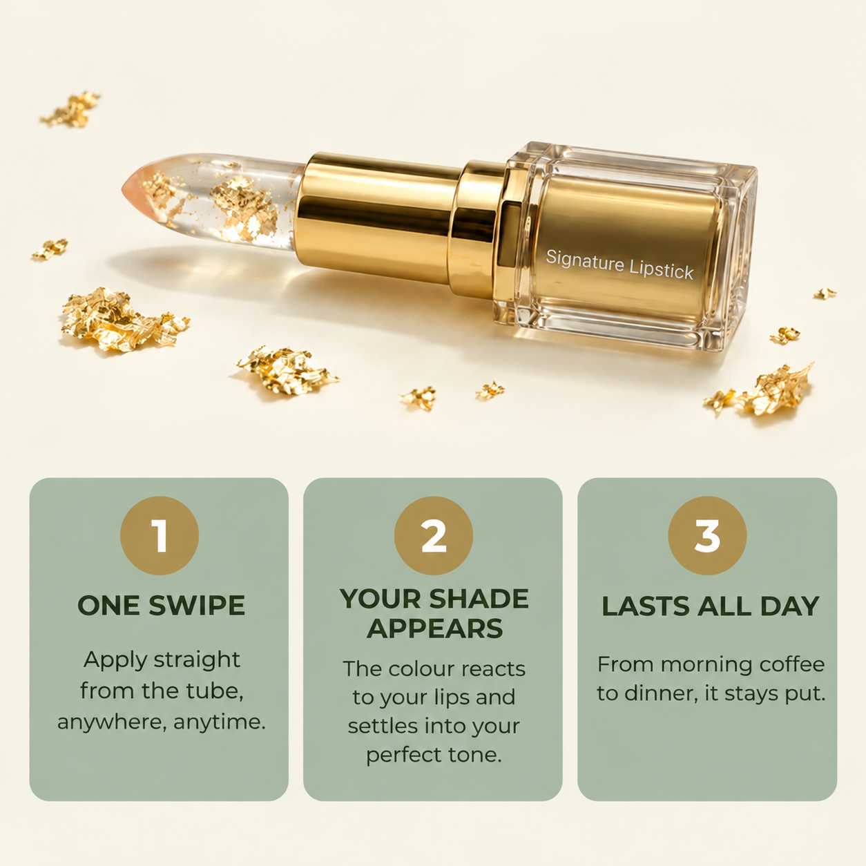 Three application steps