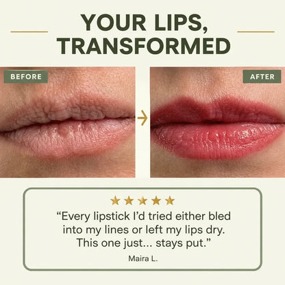 Lipstick for Mature Lips-2-in-1 Color-Adapting Lipstick & Balm